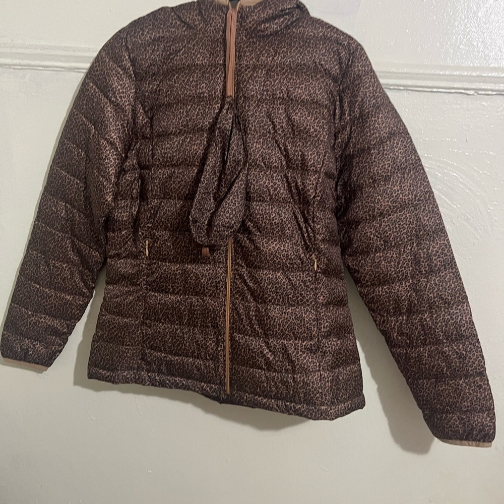 Amazon Essentials Brown Puffer Jacket With Quilte… - image 2